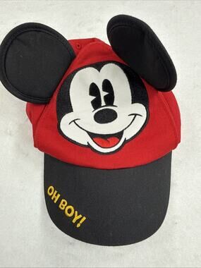 VTG Walt Disney World Parks Mickey Mouse Ears Baseball Cap Hat Toddler (H2)